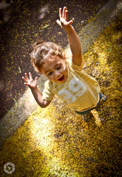 jumping boy autumn fall photographed by Yonit Schiller © 2015  יונית שילר